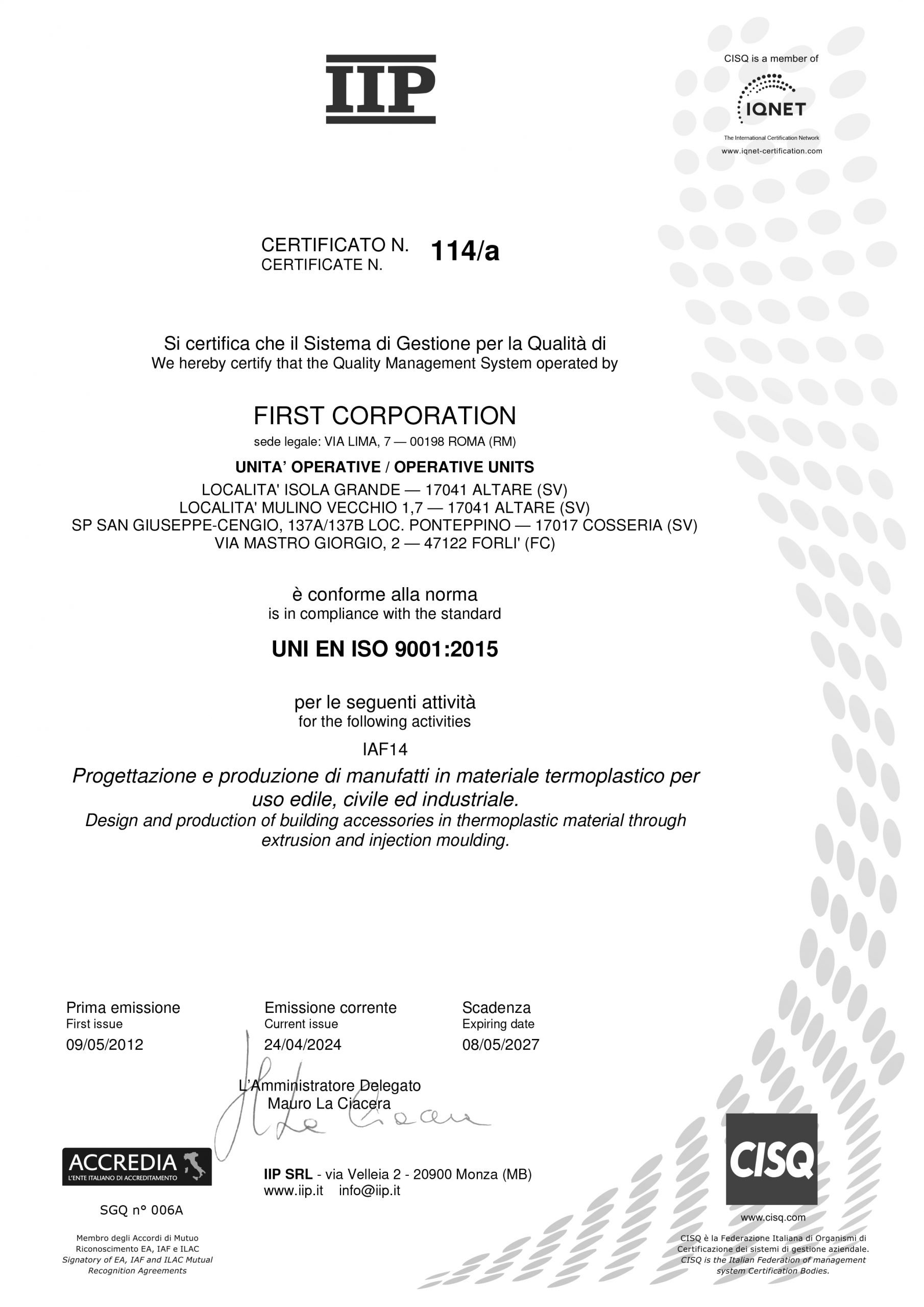 First Corporation