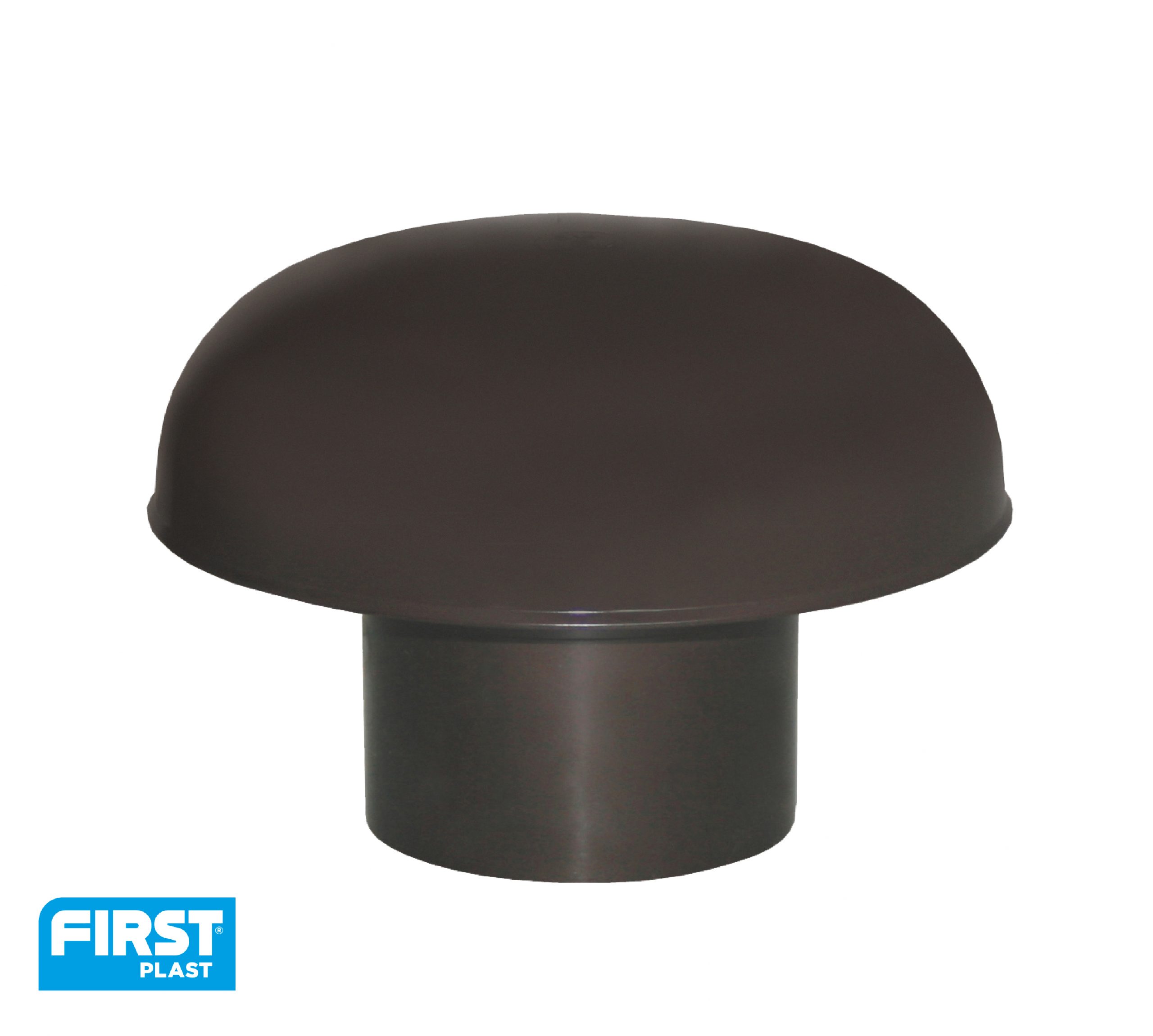 TESTA ESALATORE COL VENTIL.d.100 mm MARRONE